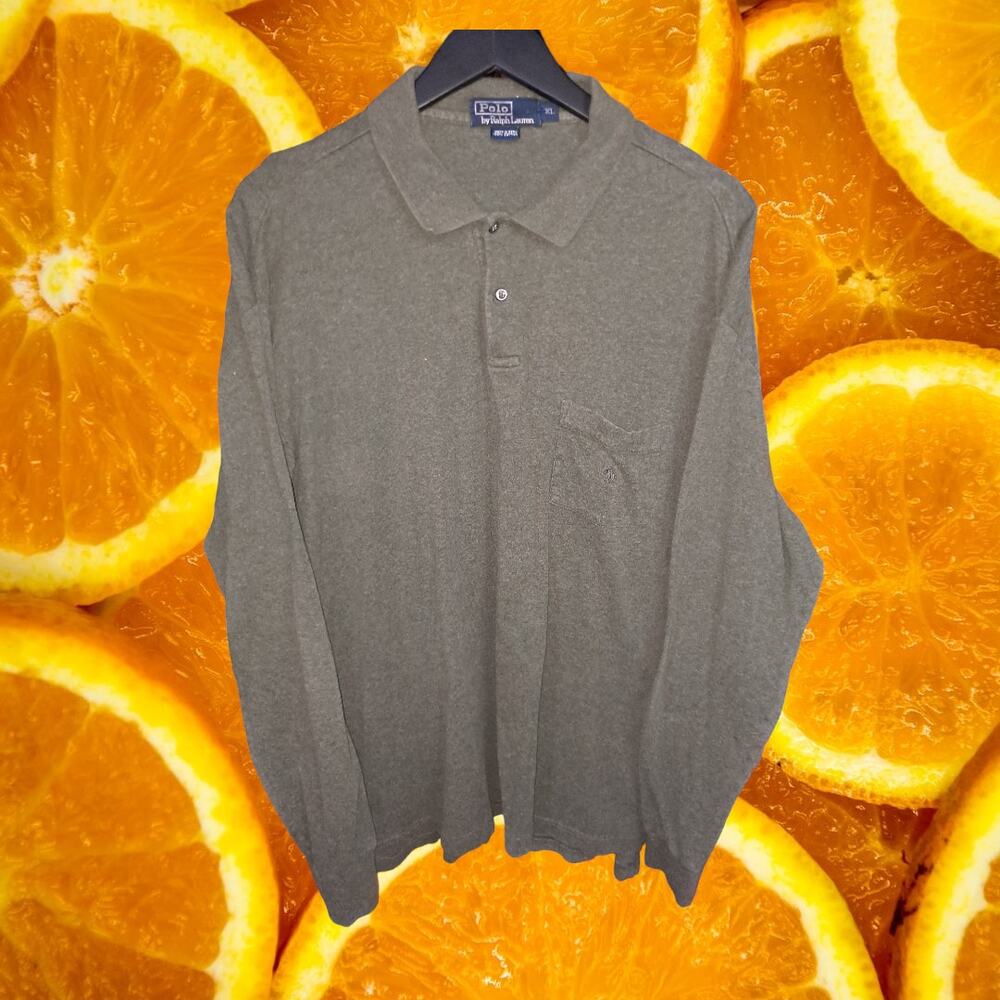 Polo by Ralph Lauren Long Sleeve Polo with Front Pocket Size‎ XL